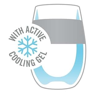 Host Wine Freeze Cup Set of 2 - Plastic Double Wall Insulated Wine Cooling Freezable Drink Vacuum Cup with Freezing Gel, Wine Glasses for Red and White Wine, 8.5 oz Coral