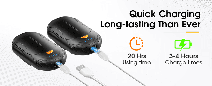 AI Hand Warmers Rechargeable 2 Pack, 6000mAh Electric Hand Warmers, AI Smart Chips 20Hrs Long Safe Heat, Portable Pocket Heater, Gifts for Christmas, Outdoor, Golf, Hunting, Camping Accessories