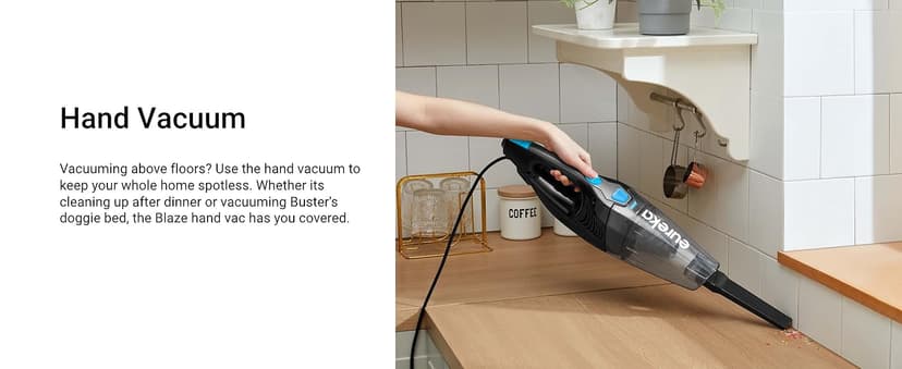 Eureka NES215A Blaze 3-in-1 Swivel Handheld & Stick Vacuum Cleaner, Blue