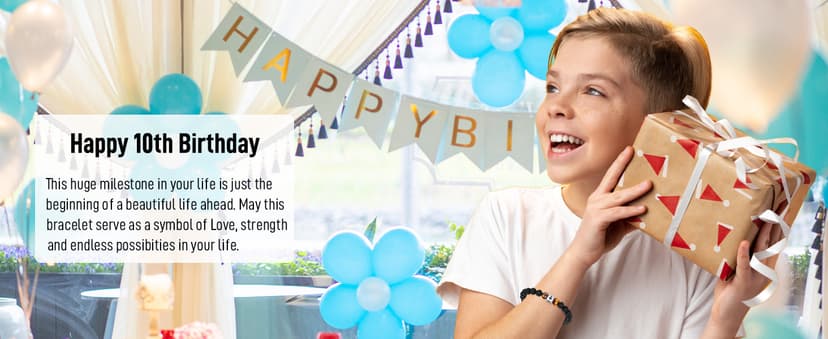 Cross Bracelet for Men - Cool 10th 13th 16th 18th 21st 30th 40th 50th 60th 70th 80th Birthday Gifts for Him, Husband, Dad, Son, Grandson, Brother...