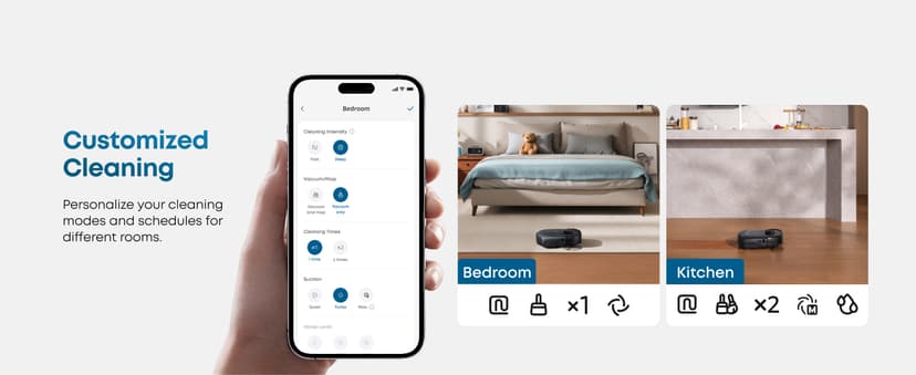 eufy Robot Vacuum E25, HydroJet System with Roller Mop, 20,000 Pa Turbo High Suction, All-in-One Robot Vacuum and Mop Combo for Home, Edge-to-Corner Cleaning, Zero-Tangle Design, AI Obstacle Avoidance