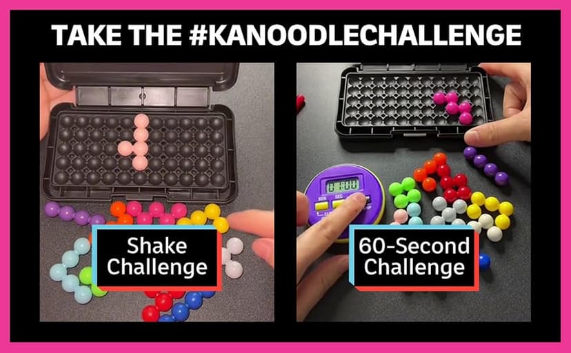 Educational Insights Kanoodle - Original 3D Brain Teaser Puzzle, Single Player Mind Challenge Toys, Handheld Travel Games, Challenging Logic Puzzles and Gifts for Kids, Teens & Adults Ages 7+