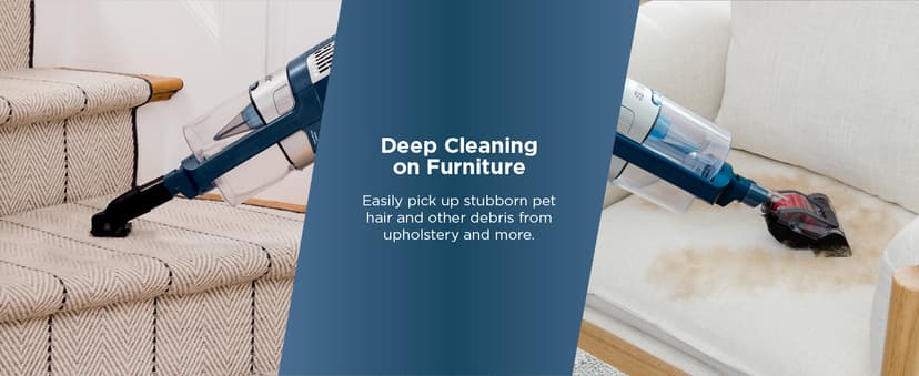 Shark HZ3002 Stratos Ultralight Corded Stick Vacuum with DuoClean PowerFins HairPro, Self-Cleaning Brushroll, & Odor Neutralizer Technology, Navy