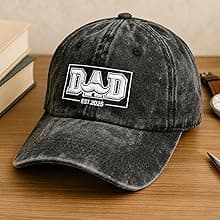 New Dad Gifts Box, 9 Pcs First Time Dad Gifts, Dad to Be Gifts for 1st Time with Tumbler Hat Onesie Socks Keychain for Baby Shower,Unique Kit for Soon to Be or Expecting Father