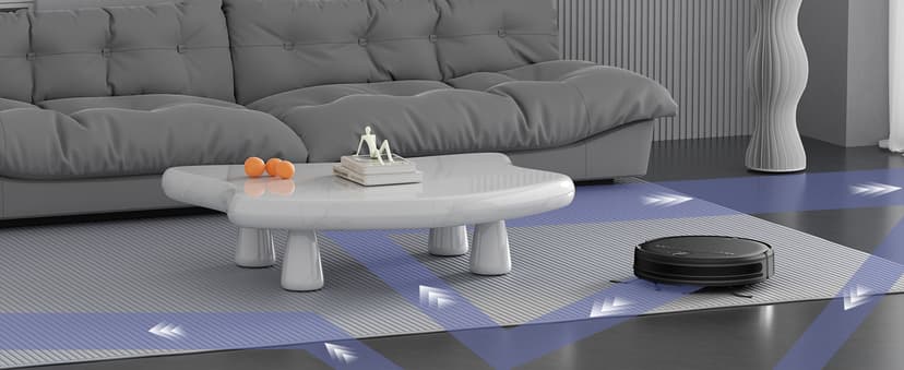 Robot Vacuum and Mop Combo, 2-in-1 Robot Vacuum Cleaner, Perfect for Pet Hair, Hard Floor and Carpet, Anti-Bump, Anti-Fall, App, Voice and Remote Control