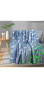 TEHALK Unicorn Glow in The Dark Blanket, Unicorn Blanket for Girls/Kids, Unicorns Gifts for Girls Age 3-12, Toddler Blanket for Kids, Soft Fleece Blanket Throw Birthday Gift 40"x60"