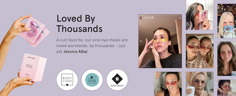 grace & stella Award Winning Under Eye Mask - Reduce Dark Circles, Puffy Eyes, Undereye Bags, Wrinkles - Gel Under Eye Patches - Gifts for Women Under 10 Dollars - Vegan Cruelty-Free (Pink, 6 Pairs)