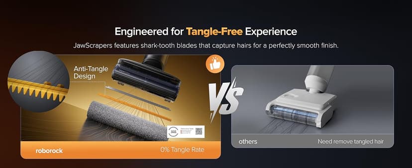 roborock F25 Ultra Steam Wet Dry Vacuum Cleaner, 356°F Steam Mop & 187°F Hot Water Cordless Vacuum Mop All in One, Floor Washer with Blue Light, 194°F Self-Cleaning, 180° Lay-Flat, AI Assitant Wheels