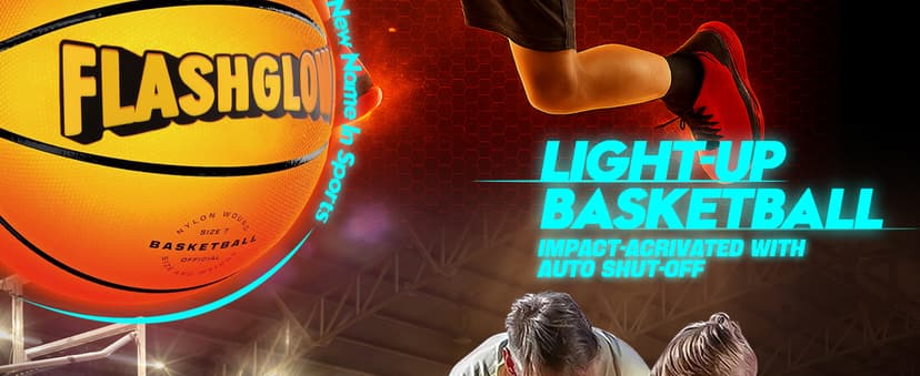 Light Up LED Basketball for Teen Boys: Cool Nighttime Ball Game Gifts for Birthday Christmas Easter – Size 7 Outdoor Rubber Ball for Boys Girls 8-15+ Year Old