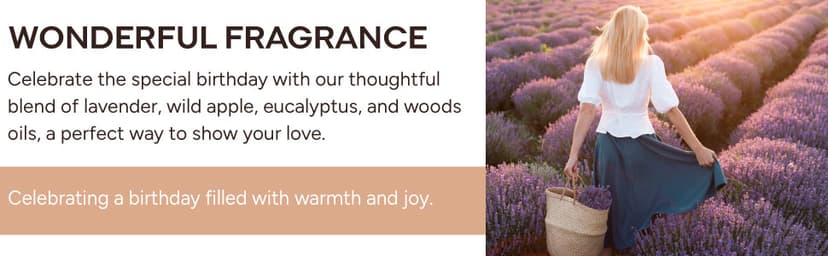 60th Birthday Gifts for Women, Men, 9oz Lavender Scented Soy Wax Candle, 1965, 60th Birthday Decorations for Woman, Men, Her, Him, Friends, Sister, Wife, Mom, Sixty Year Old Gift