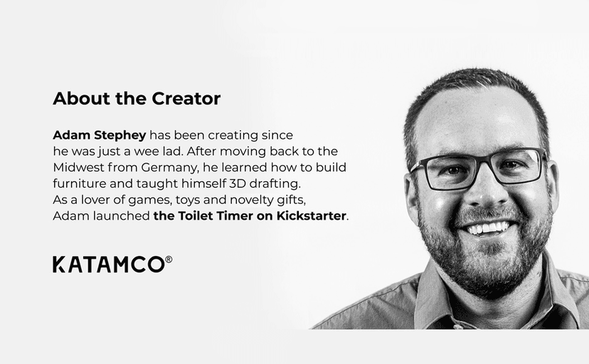 Katamco The Original Toilet Timer (Classic), As Seen on Shark Tank. Funny Gift for Men, Husband, Dad, Son, Birthday, Christmas, Father's Day.
