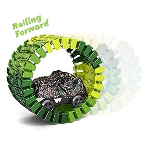Dinosaur Toys,Create A Dinosaur World Road Race,Flexible Track Playset and 2 pcs Cool Dinosaur car for 3 4 5 6 Year & Up Old boy Girls Best Gift
