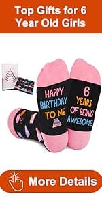 5-18 Years Old Birthday Gifts for Girls - Socks for Girls with Pop up Birthday Card, Presents for 5-18 Year Old Grils