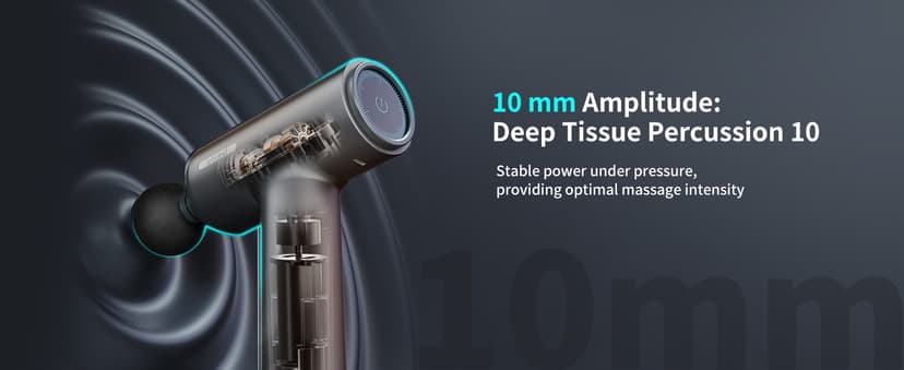 arboleaf Massage Gun deep Tissue, 6 Speeds Powerful Handheld Percussion Muscle Massager Gun with Portable Travel Case for Back, Shoulder, Sore Muscles, Pain Relief for Athletes, Relax, Gifts