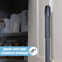 Vabroom Cordless 2-in-1 Sweeper with Built-In Vacuum