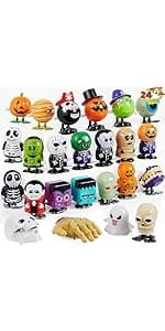 JOYIN 12 PCS Halloween Wind Up Toys for Kids Gifts, Wind Up Toys Bulk for Halloween Party Favors Goodie Bag Fillers, Student School Classroom Favors, Carnival Game Prizes