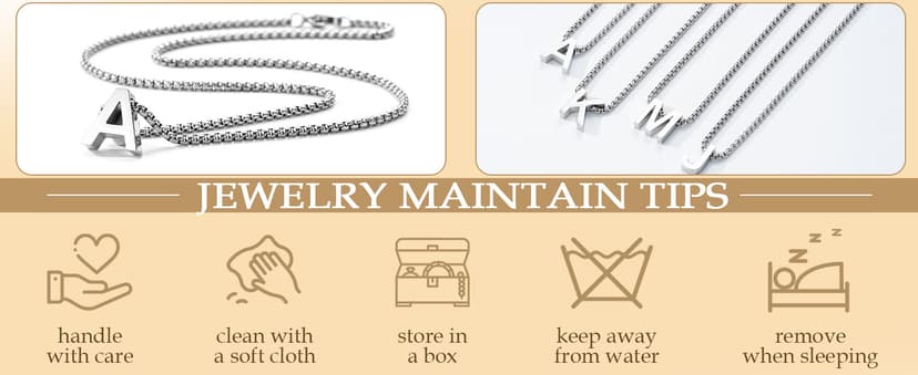 Initial A-Z Letter Necklace Gifts for Boys Men, Stainless Steel Letter Pendant Christmas Stocking Stuffers Birthday Jewelry Gifts Ideas for Teens Teenage Kids Him