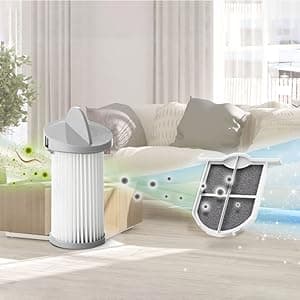 EyeVac Home Touchless Vacuum Automatic Dustpan - Great for Sweeping Pet Hair Food Dirt Kitchen - Ultra Fast & Powerful, No More Bending Down, Bagless, Corded, Automatic Sensors, 1000 Watt (White)