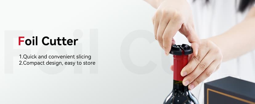 Rechargeable Electric Wine Gift Set - Aerator, Vacuum Stoppers, Foil Cutter and Bottle Opener for Home Bar and Outdoor Parties