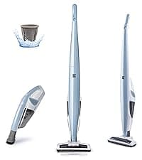 Kenmore DS1030 Cordless Stick Vacuum Lightweight Cleaner 2-Speed Power Suction LED Headlight 2-in-1 Handheld for Hardwood Floor, Carpet & Pet Hair, White