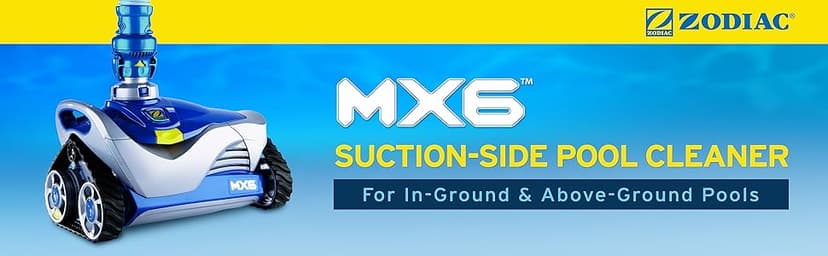 Zodiac MX6 Suction-Side In-Ground Pool Cleaner, Cyclonic Suction and X-Trax for Extreme Maneuverability