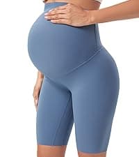 Buttergene Women's Maternity Leggings over the Belly Pregnancy Active Wear Workout Yoga Tights Pants
