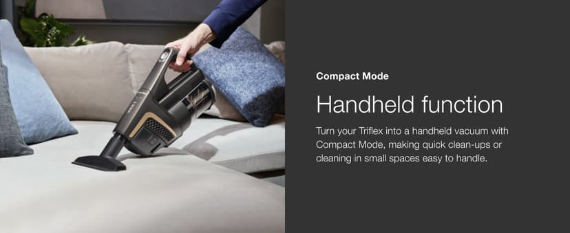 Miele Triflex HX2 Pro Cordless Stick Vacuum Cleaner, 120 min runtime, Infinity Grey PearlFinish / Rose Gold