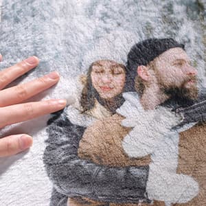 Ships Next Day, Custom Photo Blanket I Love You Girlfriend Boyfriend Gifts, Personalized Blankets Couples Gifts Christmas Blankets Women Gifts