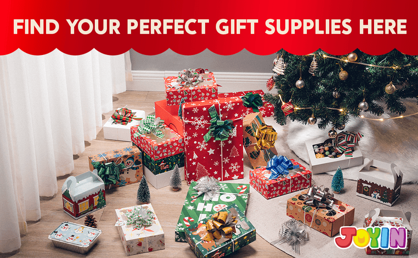 JOYIN 12PCS Christmas Cookie Boxes for Gift Giving, 8.75" x 5.75" x 2.75" Xmas Holiday Bakery Treat Boxes with Window, Kraft Cookie Tin Container Box for Baked Goods, Cupcake, Pastry, Candy, Brownies