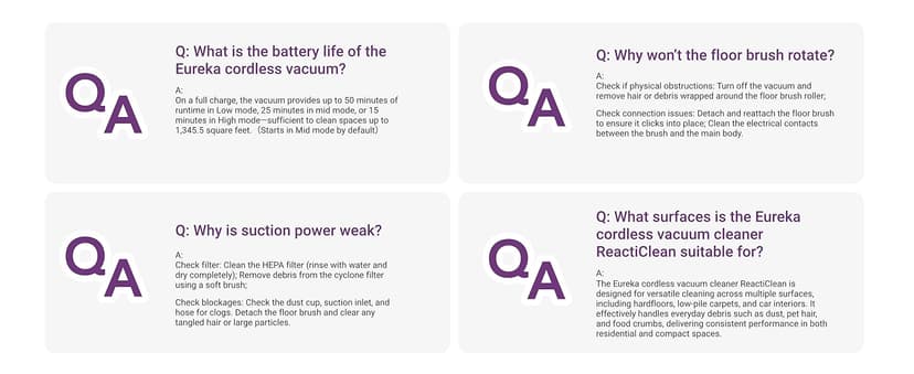 Eureka Cordless Vacuum Cleaner Lightweight, Stick Vacuum Rechargeable for Hardwood, Pet Hair, Black, ReactiClean 410