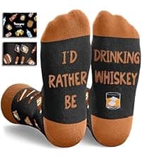 Zmart Drink Gifts for Men - Scotch Whiskey Socks for Drink Lovers, Beer Coffee Gifts