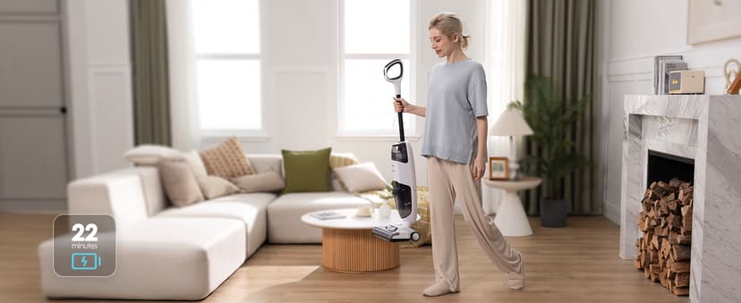 Tineco iFLOOR 2 Complete Cordless Wet Dry Vacuum Floor Cleaner and Mop, One-Step Cleaning for Hard Floors, Great for Sticky Messes and Pet Hair