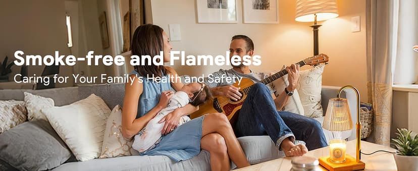 Candle Warmer Lamp with Timer, Dimmable Candle Warmer for Home Decor, Birthday Gifts for Women, Adjustable Height Wax Melts Warmer with 2 Bulbs