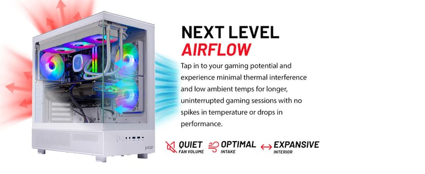 Skytech Azure Gaming PC Desktop, Ryzen 7 9700X 3.8 GHz (5.5GHz Turbo Boost), NVIDIA RTX 4060 8GB GDDR6, 2TB SSD, 32GB DDR5 RAM 6000 RGB, 650W Gold PSU, 360mm ARGB AIO, Wi-Fi, Win 11 Home