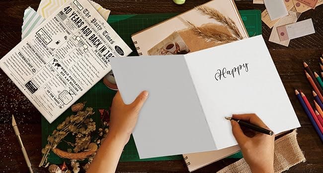 Ziwenhu Big 40th Birthday Card Gift for Men Women or Him Her, Happy 40 Year Old Birthday Greeting Card for Mom Dad, Vintage 40th Birthday Decorations for Husband Wife