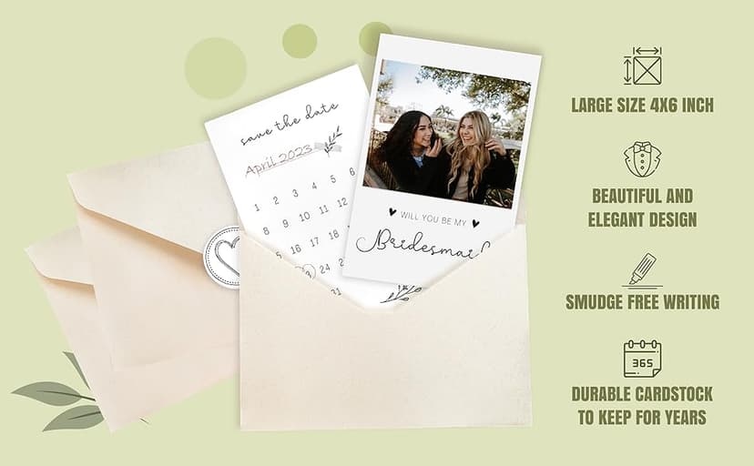 11 Bridesmaid Proposal Card Set - 8 Will You Be My Bridesmaid Card, 2 Will You Be My Maid Of Honor, 1 Matron Of Honor Invitation, Asking Bridesmaid Proposal Gifts Ideas