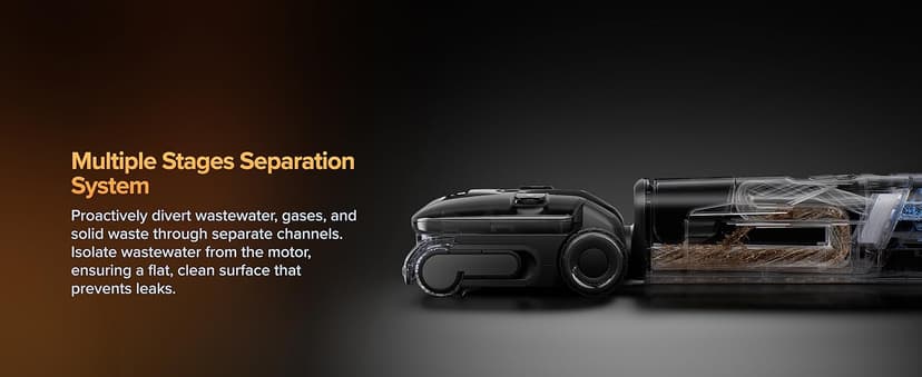 roborock F25 Ultra Steam Wet Dry Vacuum Cleaner, 356°F Steam Mop & 187°F Hot Water Cordless Vacuum Mop All in One, Floor Washer with Blue Light, 194°F Self-Cleaning, 180° Lay-Flat, AI Assitant Wheels