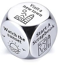 Him Her Couple Gifts for Boyfriend Girlfriend Food Decider 11th Anniversary Steel Date Night Gifts for Husband Wife for Wedding Christmas Valentines Birthday for Women Men