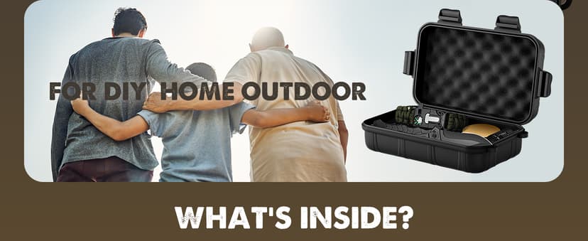 Gifts for Men Him Dad, Survival Kit and Equipment 25 Pcs, Valentines Gifts for him, Christmas Stocking Stuffers,Camping Essentials, Survival Gear, Cool Gadgets for Men