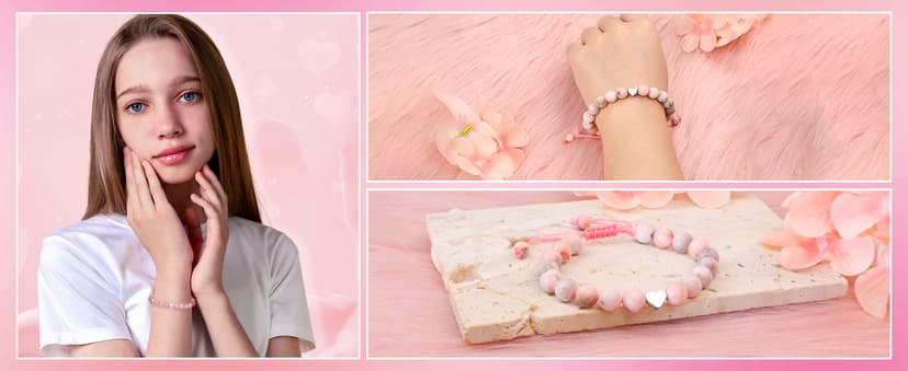 Sereney Birthday Gifts for Girls, Beaded Bracelets as 1 3 4 5 6 7 8 9 10 11 12 13 15 16 Year Old Birthday Gift, Adjustable Stone/Pearl Bracelet as Happy Birthday Gifts for Daughter Granddaughter Niece