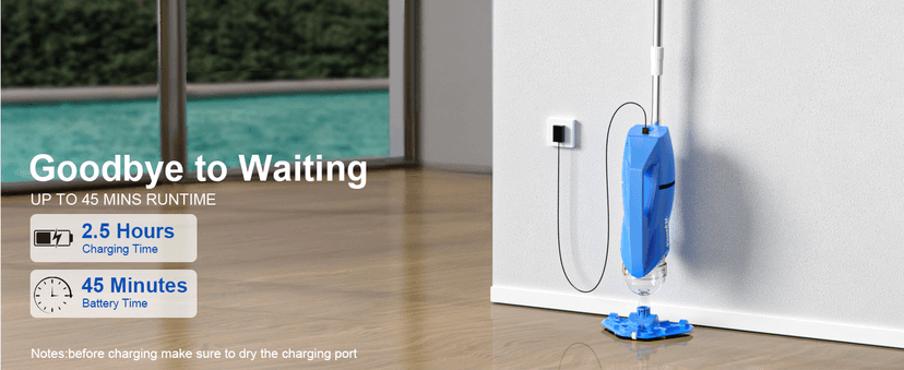 2025 Upgraded Handheld Pool Vacuum Cleaner for Above Ground & Inground Pools - Cordless Pool Cleaner w/18.5GPM Suction, Telescoping Pole(20-69in), 2 Brush Heads - Ideal for Spas & Hot Tubs