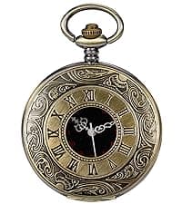 Fathers Personalized Engraved Pocket Watch, Engraved Dad, Grandpa for Father and Grandpa,Men's Pocket Watch with Chain