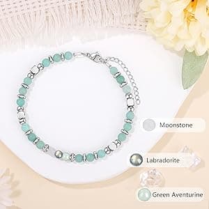 𝗚𝗶𝗳𝘁𝘀 𝗳𝗼𝗿 𝗪𝗼𝗺𝗲𝗻 𝗠𝗼𝗼𝗻𝘀𝘁𝗼𝗻𝗲 𝗔𝗺𝗮𝘇𝗼𝗻𝗶𝘁𝗲 𝗕𝗿𝗮𝗰𝗲𝗹𝗲𝘁𝘀, New Beginnings Retirement Christmas Graduation Birthday Good Luck Gifts for Women Mom Grandma Sister Coworkers Friends