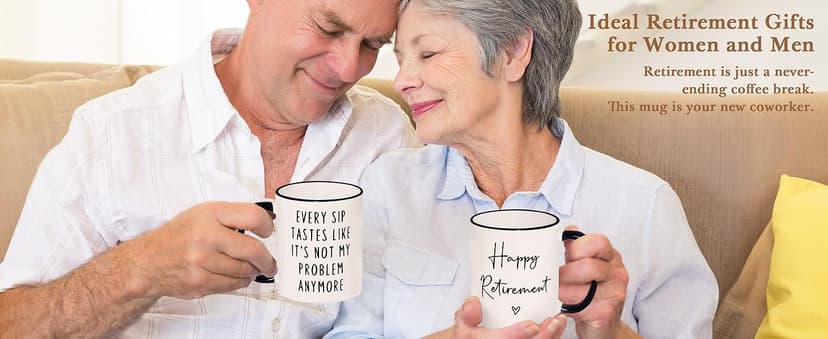 Aurahouse Retirement Gift for Woman Men, Funny Retirement Mug Decorations, Best Retirement Gifts for Women Men 2025, Coworker, Friend, Teacher, Boss, Sisters, Mom, Retired Gifts Not My Problem Anymore
