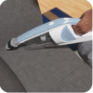 Kenmore DS1020 16V Cordless Stick Vacuum Lightweight 2-in-1 Handheld, LED Headlight with 2-Speed Power Control for Hardwood Floor, Carpet & Pet Hair, 16 Volts, Gray-Blue