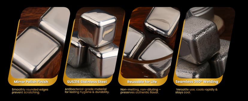 Electric Whiskey Smoker Kit, CHERRYQUEEN Old Fashioned Smoker Kit, Built-in Lighter & Ambient Light, 4 Reusable Ice Cubes 6 Wood Chips, Gifts for Men Dad Husband Whiskey Lovers (Birthday/Christmas)