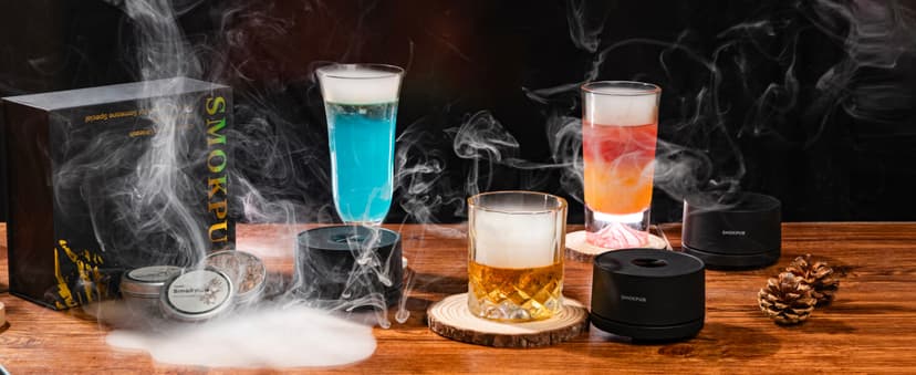 Electric Whiskey Smoker Kit Built-in Lighter, No Butane Needed, Rechargeable Cocktail Smoker Kit with 6 Wood Chips, Old Fashioned Drink Smoker Kit, Bourbon Whiskey Gifts for Men,Dad,Husband