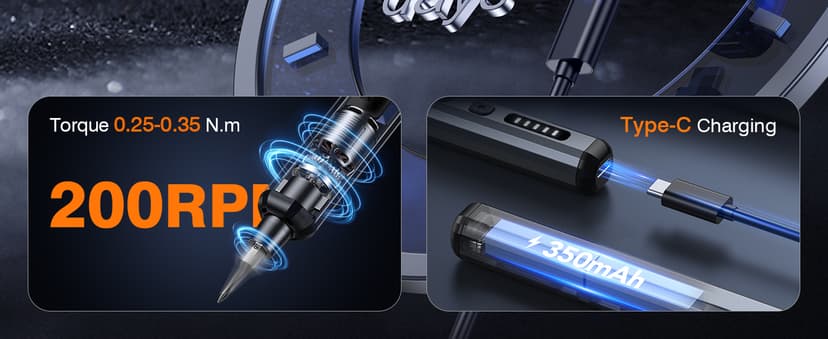 JOREST Mini Electric Screwdriver, Precision Set with 38-in-1 Magnetic Bits, Repair Tool Kit for iPhones, Laptop, Drone, Game Console, Camera, Toys; Stocking Stuffers for Men;Birthday Gift for Father