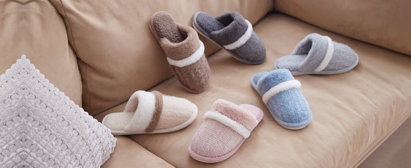 Cozy Slippers for Women Indoor and Outdoor Fuzzy House Shoes with Memory Foam Anti-Skid Sole Gifts for Women Mom Ladies