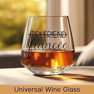 Engagement gifts for couples gifts for Newly Engaged,2025 Engagement present for Her Fiance Fiancee wine glasses for Women,Mr Mrs Gifts engaged gifts for Bridal,Women Engagement Gifts